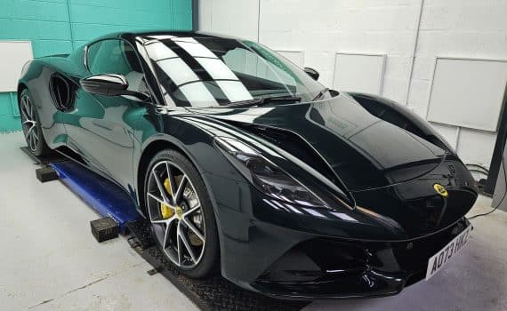 Lotus Emira following detailing and ceramic coating