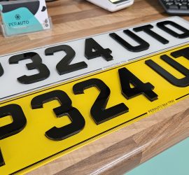 4D Acrylic number plates