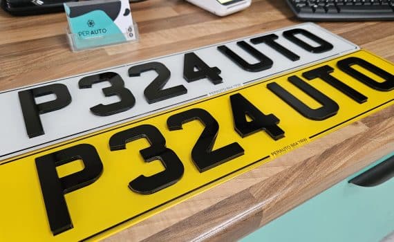 4D Acrylic number plates